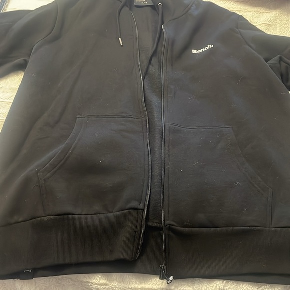 Ladies black Bench hoodie - Picture 2 of 5
